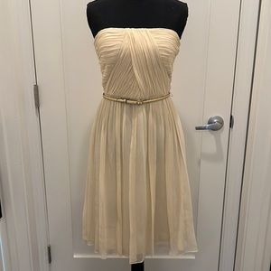 Donna Morgan strapless chiffon dress